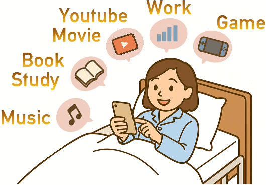 入院中にWi-Fi接続でできること