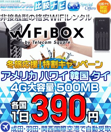 WiFiBOXの冬キャンペーン