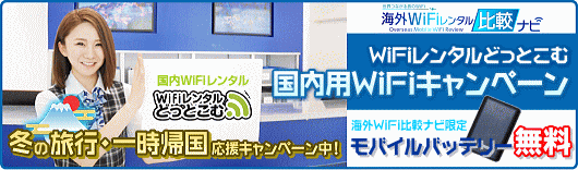 冬の旅行・一時帰国応援キャンペーン